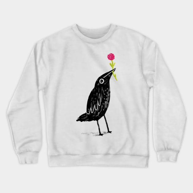 Caw Blimey Crewneck Sweatshirt by Sophie Corrigan